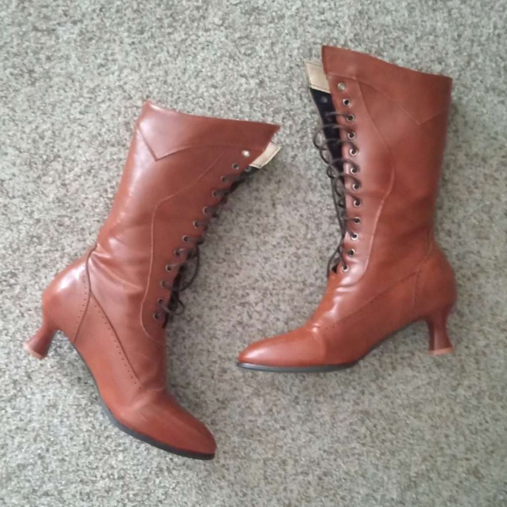 victorian inspired lace up boots uk